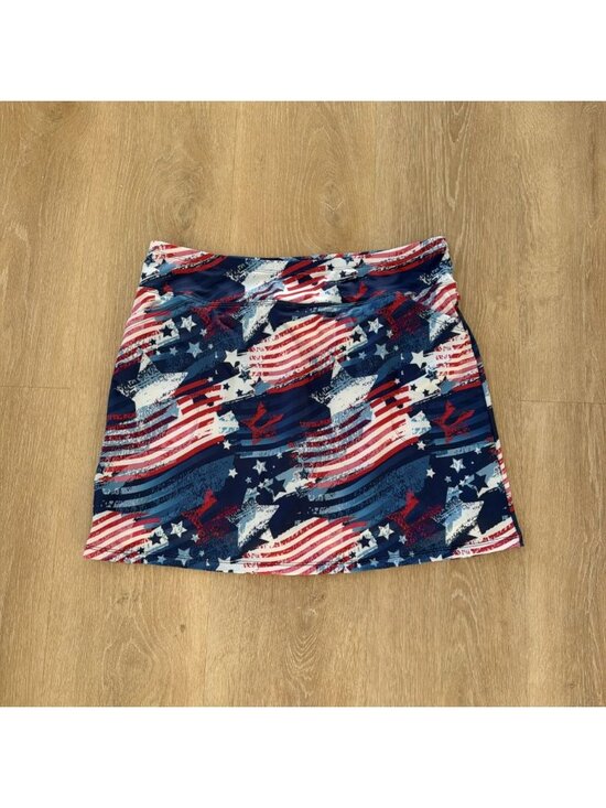 UV Skinz Pants - B Skinz Women's American Print Skort Tennis Pickleball Size XL (2)